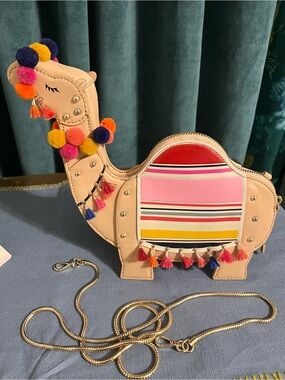 Kate Spade spice things up 3D leather camel handbag